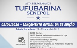 Lançamento Oficial - ALTA PERFORMANCE TUFUBARINA 2016 - dia 02/04 na ALTA GENETICS em Uberaba/MG